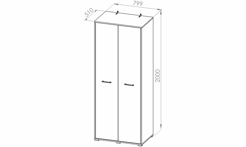 Šatní skříň - CARO 22